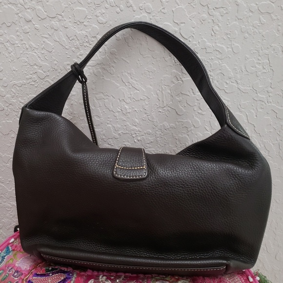 Authentic Dooney & Bourke Brown Leather Hobo - Picture 4 of 6